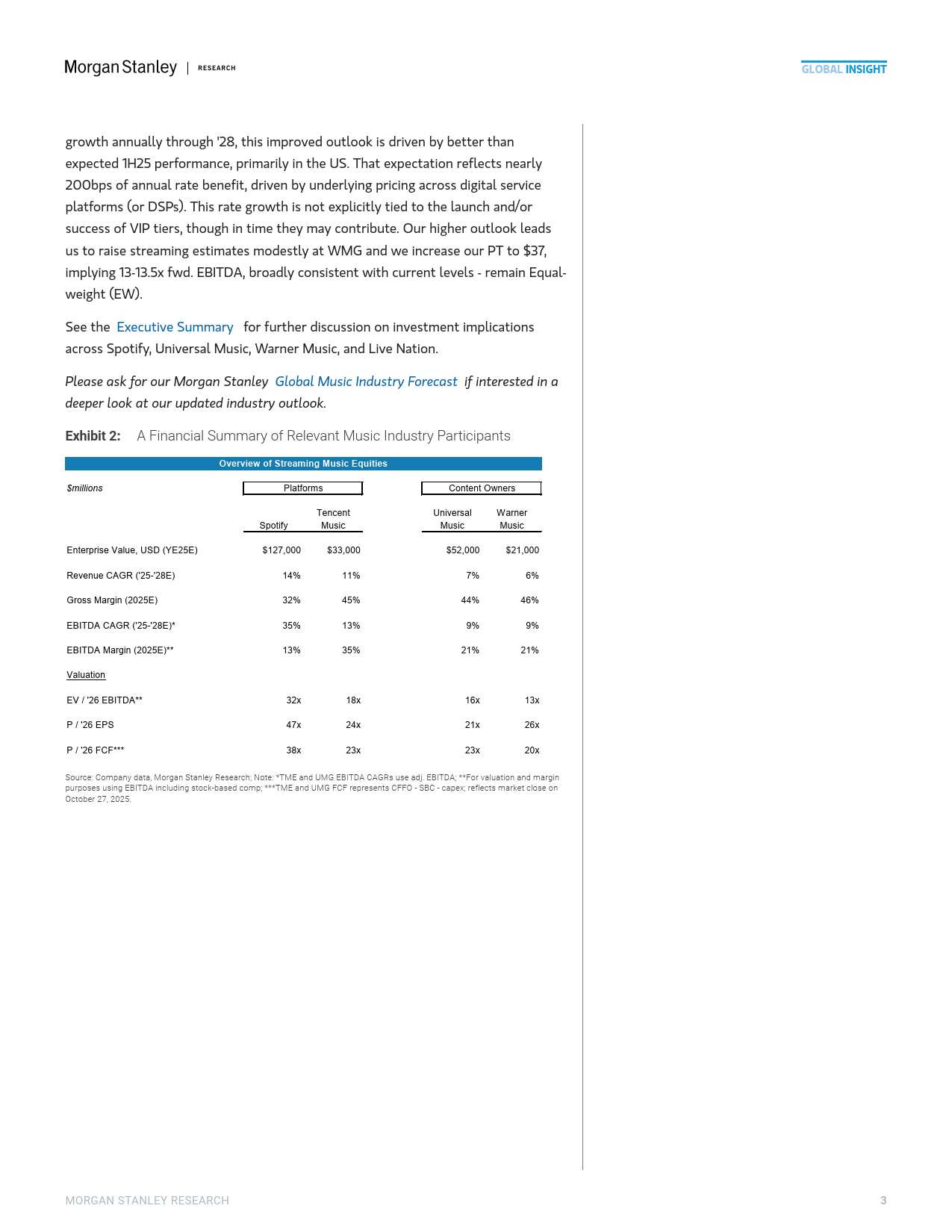 2025年中國(guó)流媒(méi)体音(yīn)乐市场的高端化机遇报告（英文版）-Morgan Stanley