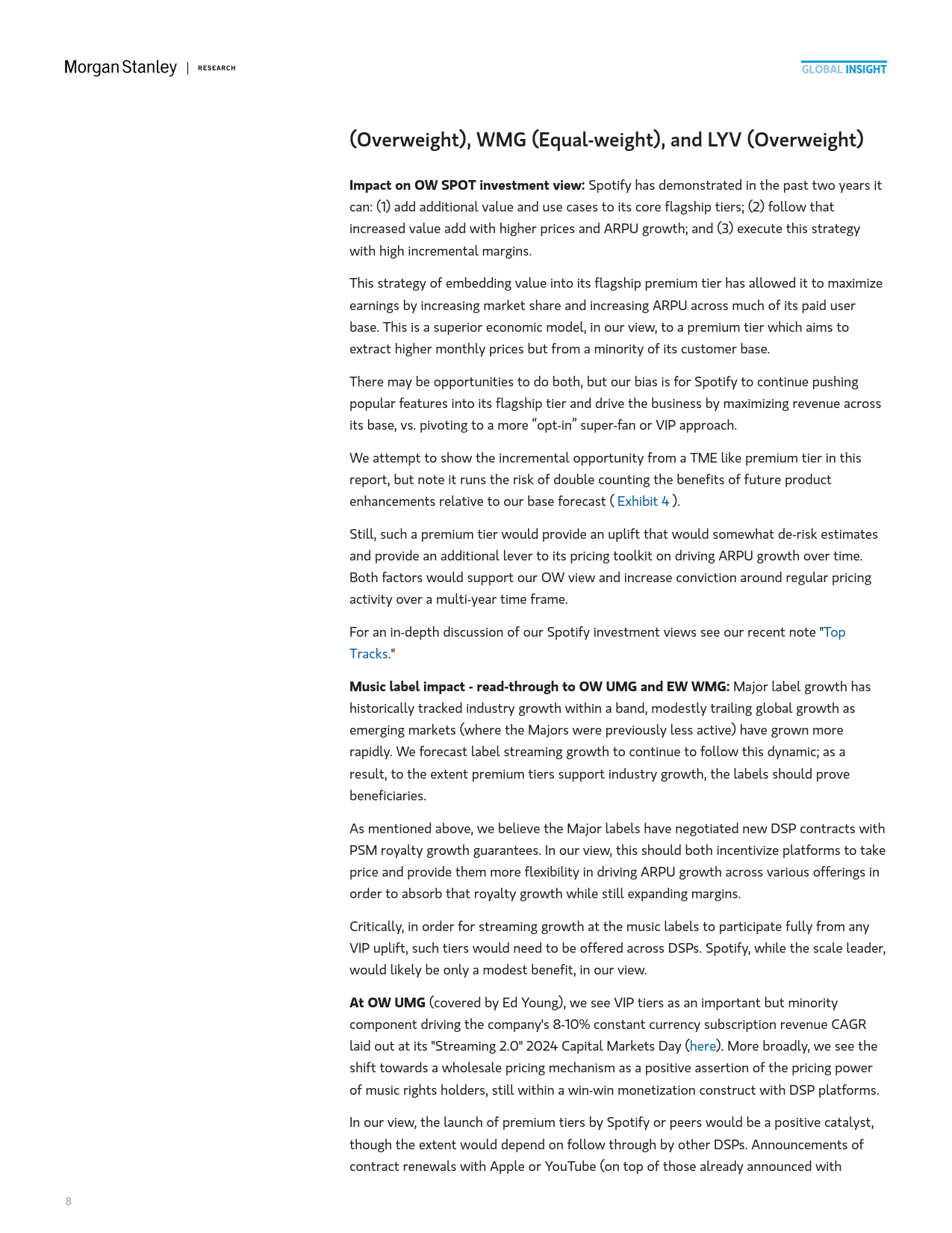 2025年中國(guó)流媒(méi)体音(yīn)乐市场的高端化机遇报告（英文版）-Morgan Stanley